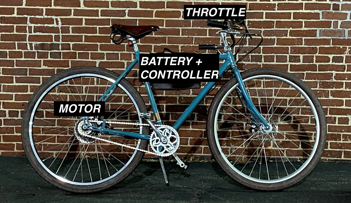 Stealthy electric city bike